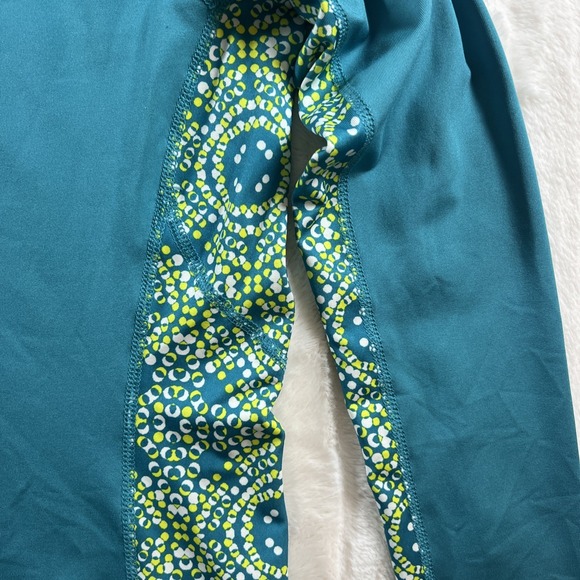 Columbia Teal/Yellow Long-Sleeve Omni-Shade Shirt  Women's‎ XS - Picture 2 of 9